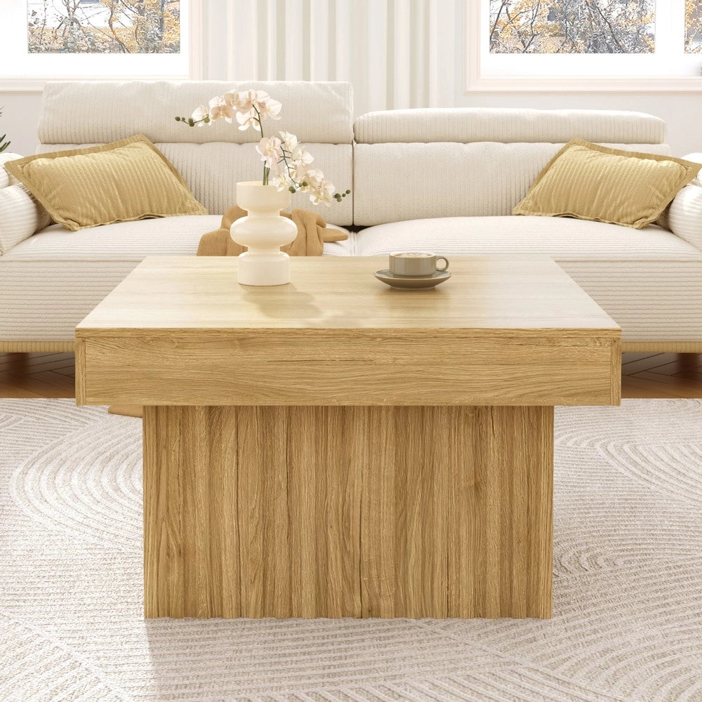 Tavolino da Caff¨¨ in Legno e MDF ¨C MINIMAL ¨C Moderno, Soggiorno, 79x79x46 cm