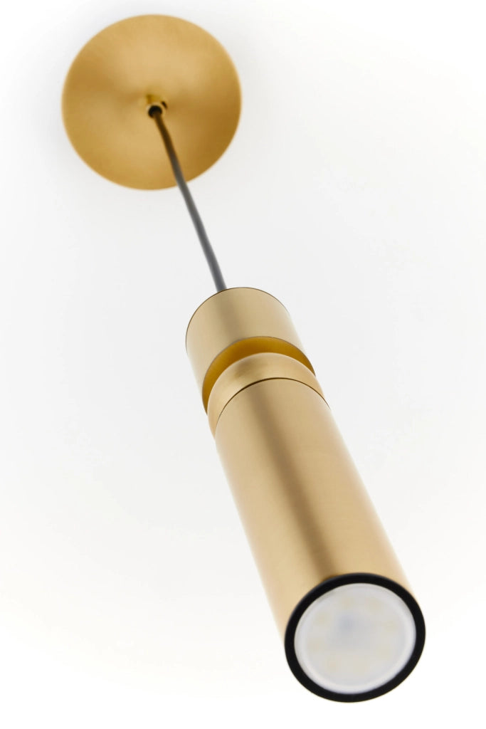 Lampada a sospensione moderna oro tubo GU10 Jupiter ALAS