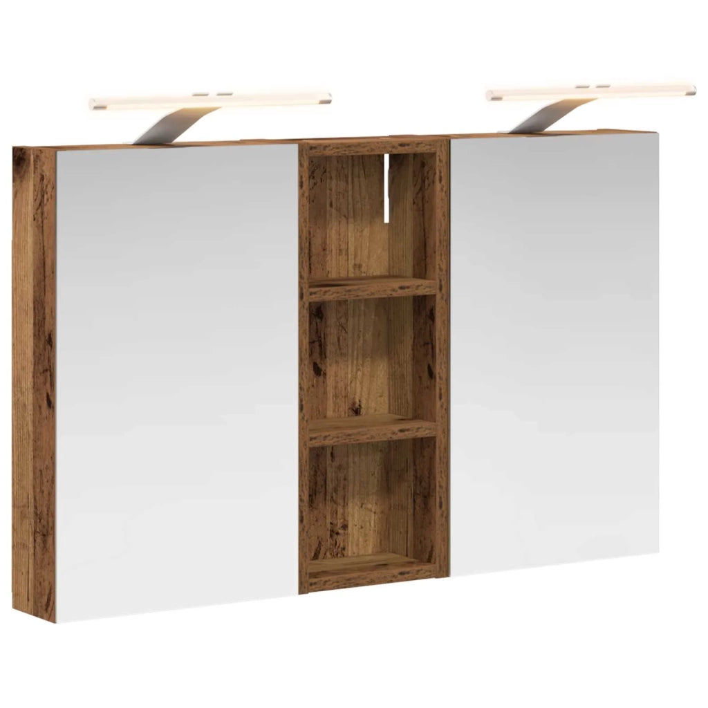 Set di Armadi da Bagno | Armadio da bagno con lo scaffale 3 pz 80 x 10,5 x 50 cm