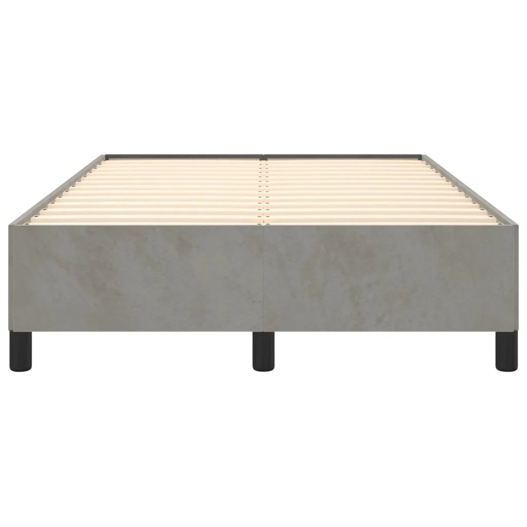 Giroletto senza Materasso Grigio Chiaro 120x200 cm Velluto 347312