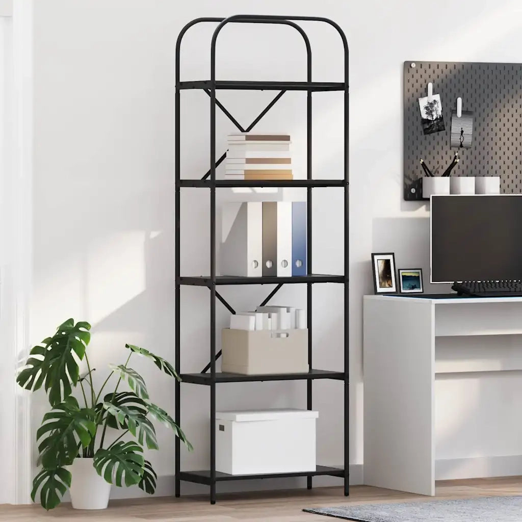 Libreria Rovere Nero 60 x 30 x 183 cm Legno multistrato 879851