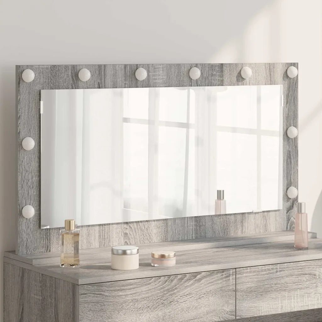 Specchio da Vanit¨¤-Specchio da Trucco Grigio Sonoma 100 x 55 x 18 cm