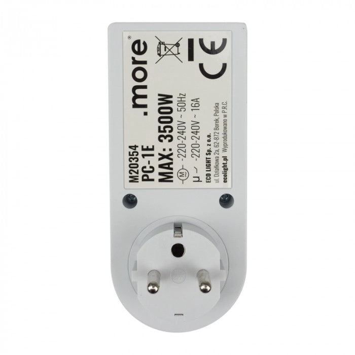 Programmatore timer settimanale digitale Ecolight 1800W
