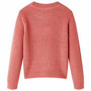 Maglione da Bambina Lavorato a Maglia Rosa Medio 128 14507