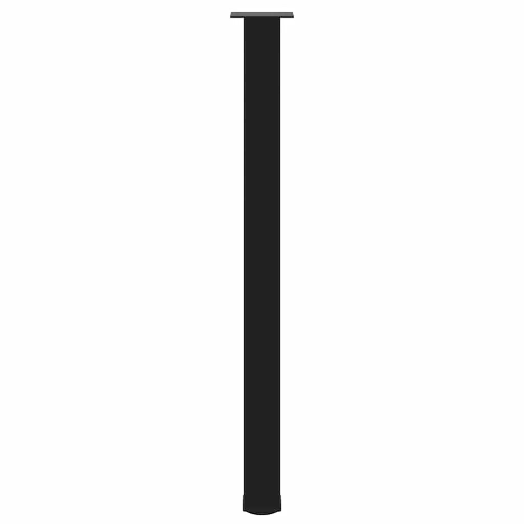 Set di 4 gambe moderne regolabili per tavolo da bar 110-112 cm in acciaio verniciato a polvere nero 02_0056777