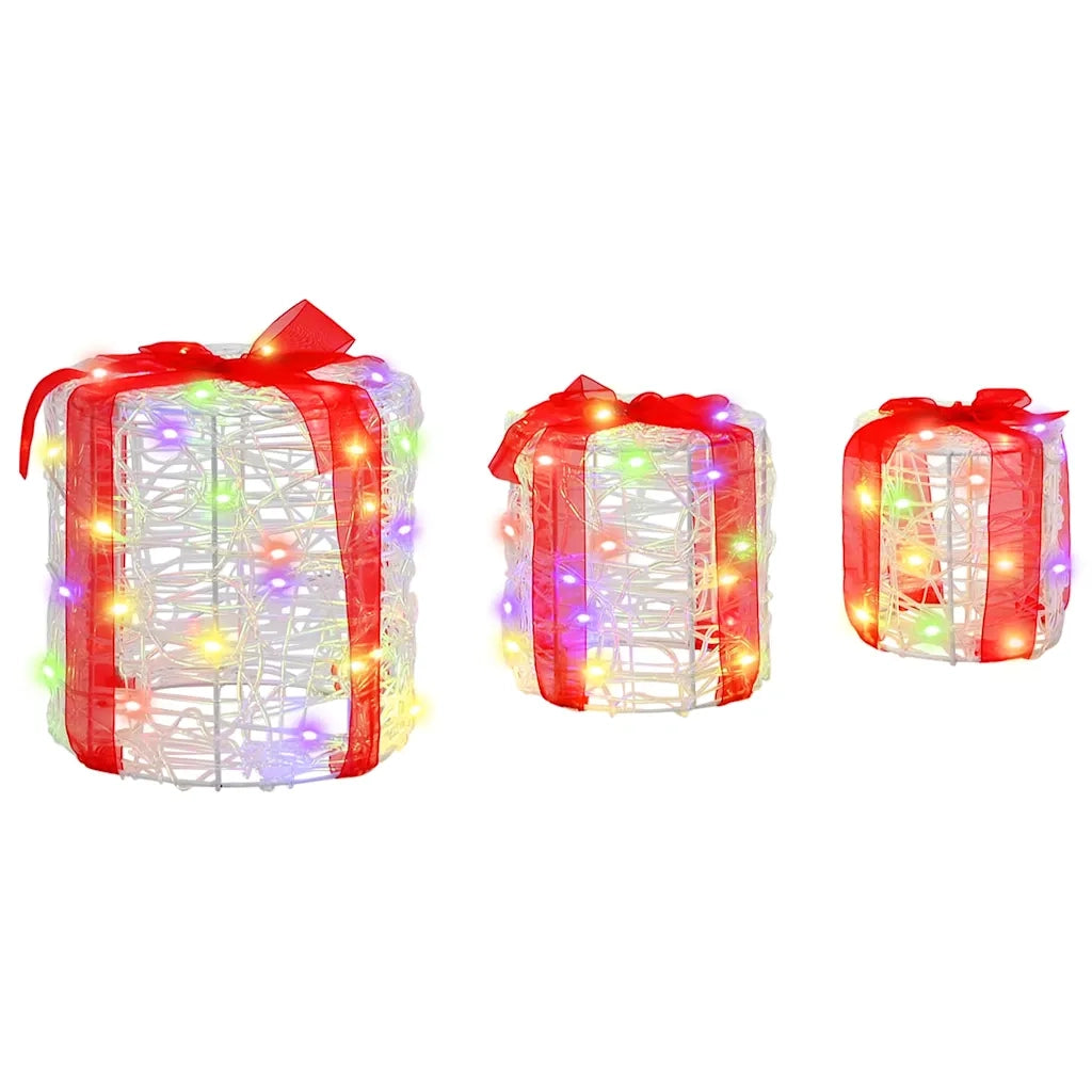 Decorazione Scatola Regalo 3 pz colorato 20 x 20 x 21 cm CFW3493551