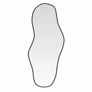 Specchio da Parete | Specchio decorativo Nero 100x45 cm