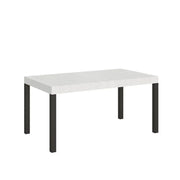 Tavolo allungabile 160/420x90 cm Everyday Premium colore bianco frassino gambe antracite