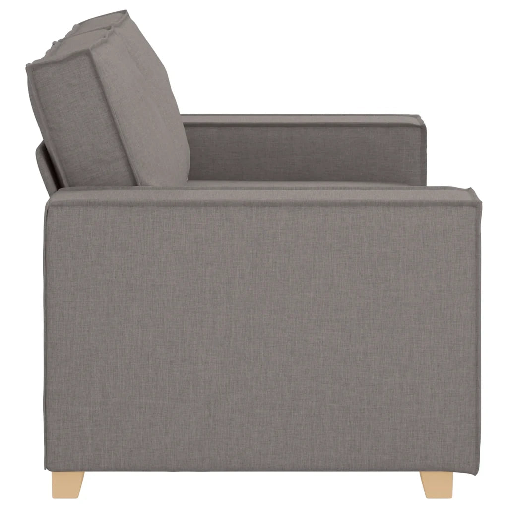 Divano a 2 posti tortora 160x78x84 cm in tessuto 4104976