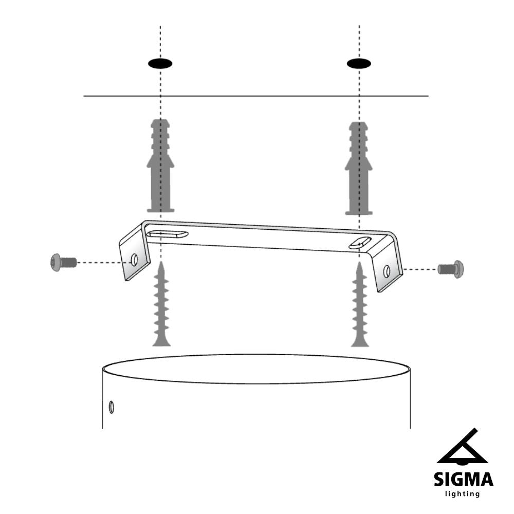 Plafoniera moderna bianca Sky 3 faretti GU10 Sigma
