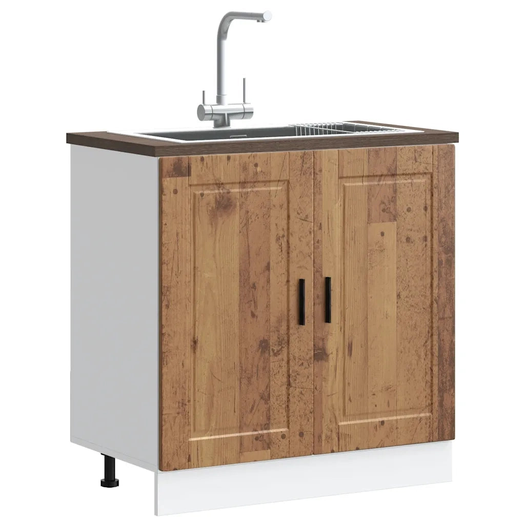Pensile da cucina | Mobile base lavello Porto Legno Vecchio 80x46x81,5cm Truciolato