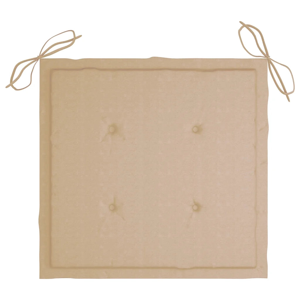 Sedie da Giardino Pieghevoli 4pz con Cuscini in Massello Acacia 3064566