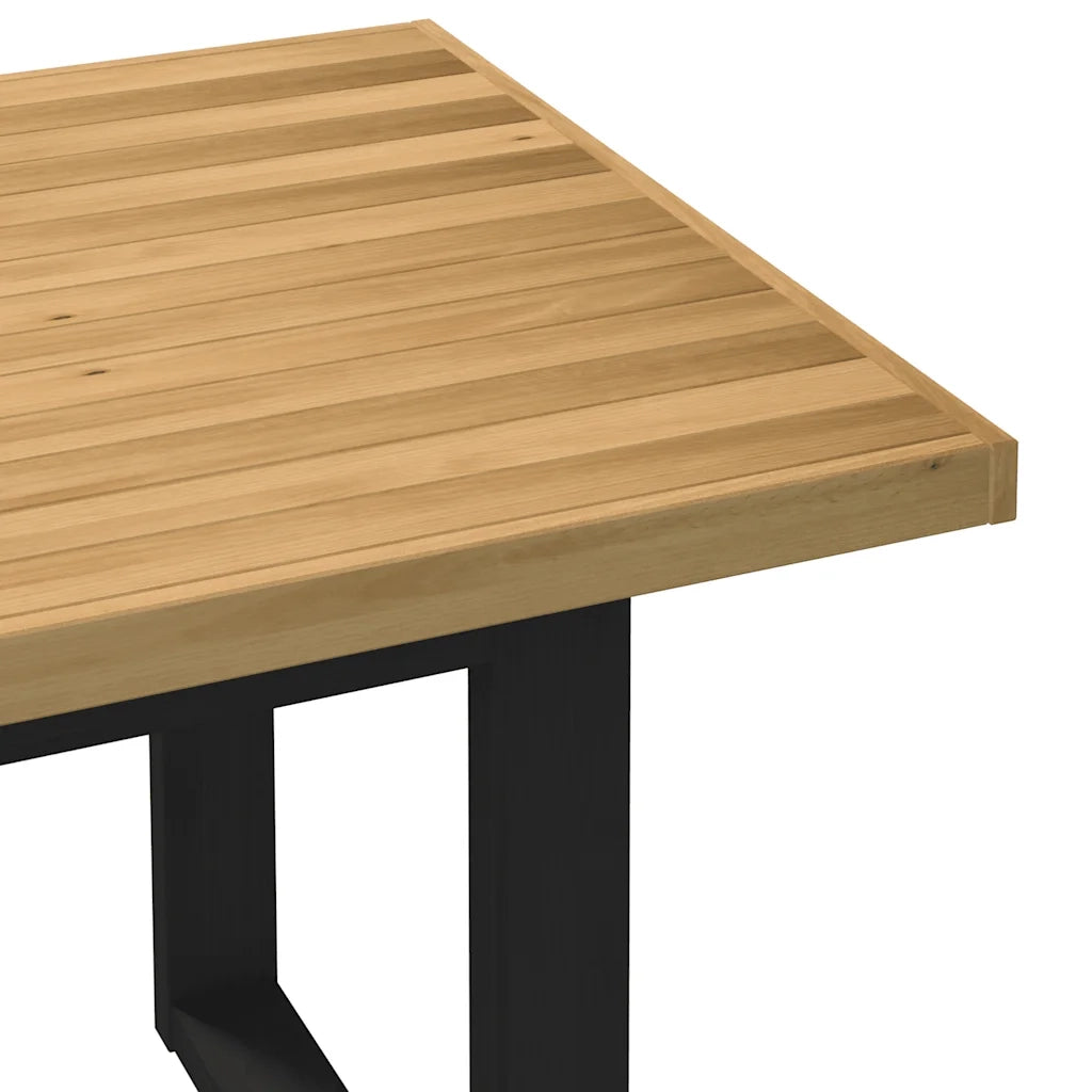 Tavolo Pranzo NOAIN Gambe a Forma U 180x90x75 cm Legno Massello 3328259