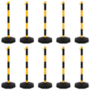 Set di Pali Stradali con Catena in Plastica di 10 m 150958