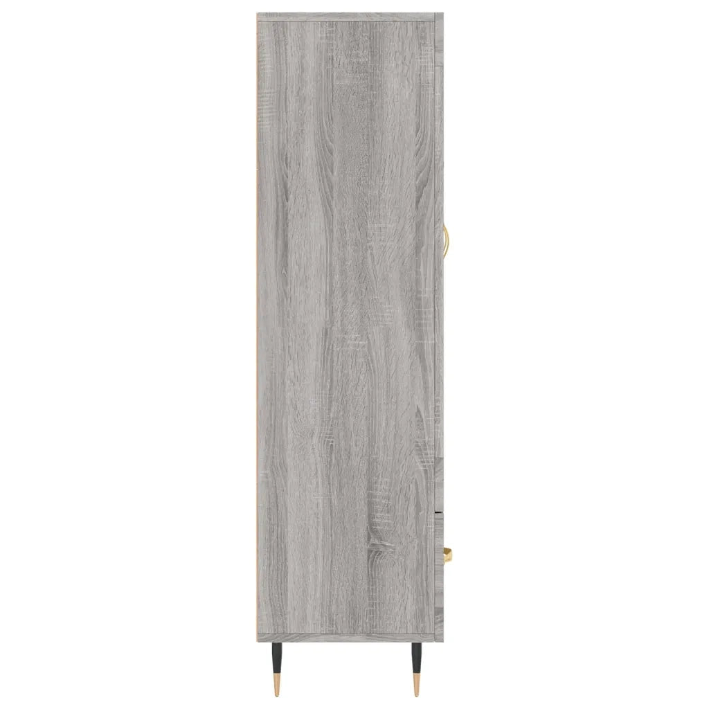 Credenza-Buffet-Armadio da cucina Grigio Sonoma 69,5x31x115 cm in Legno Multistrato 777778