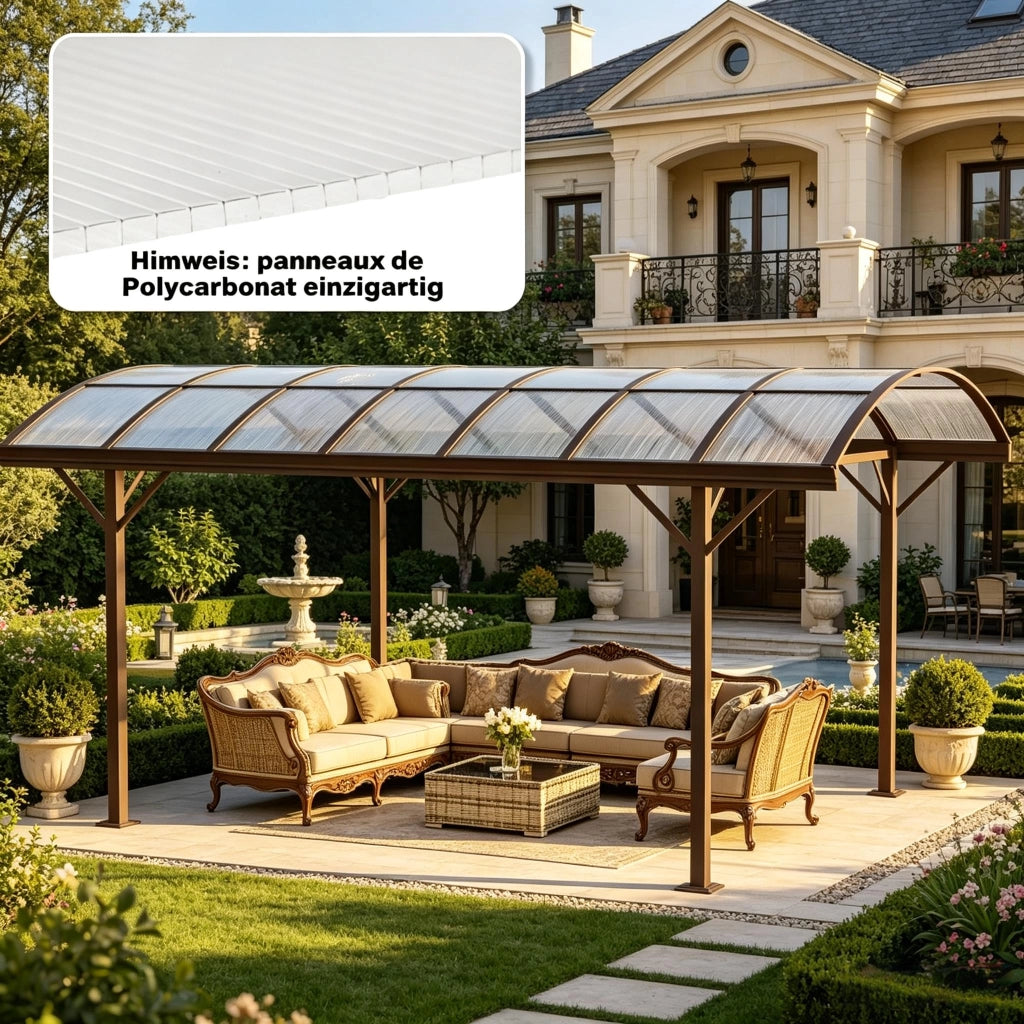 Lastre in policarbonato a doppia parete, spessore 4 mm, trasparenti, 120x60 cm, 10 pezzi, resistenti ai raggi UV, per serre (solo con lastra in polica