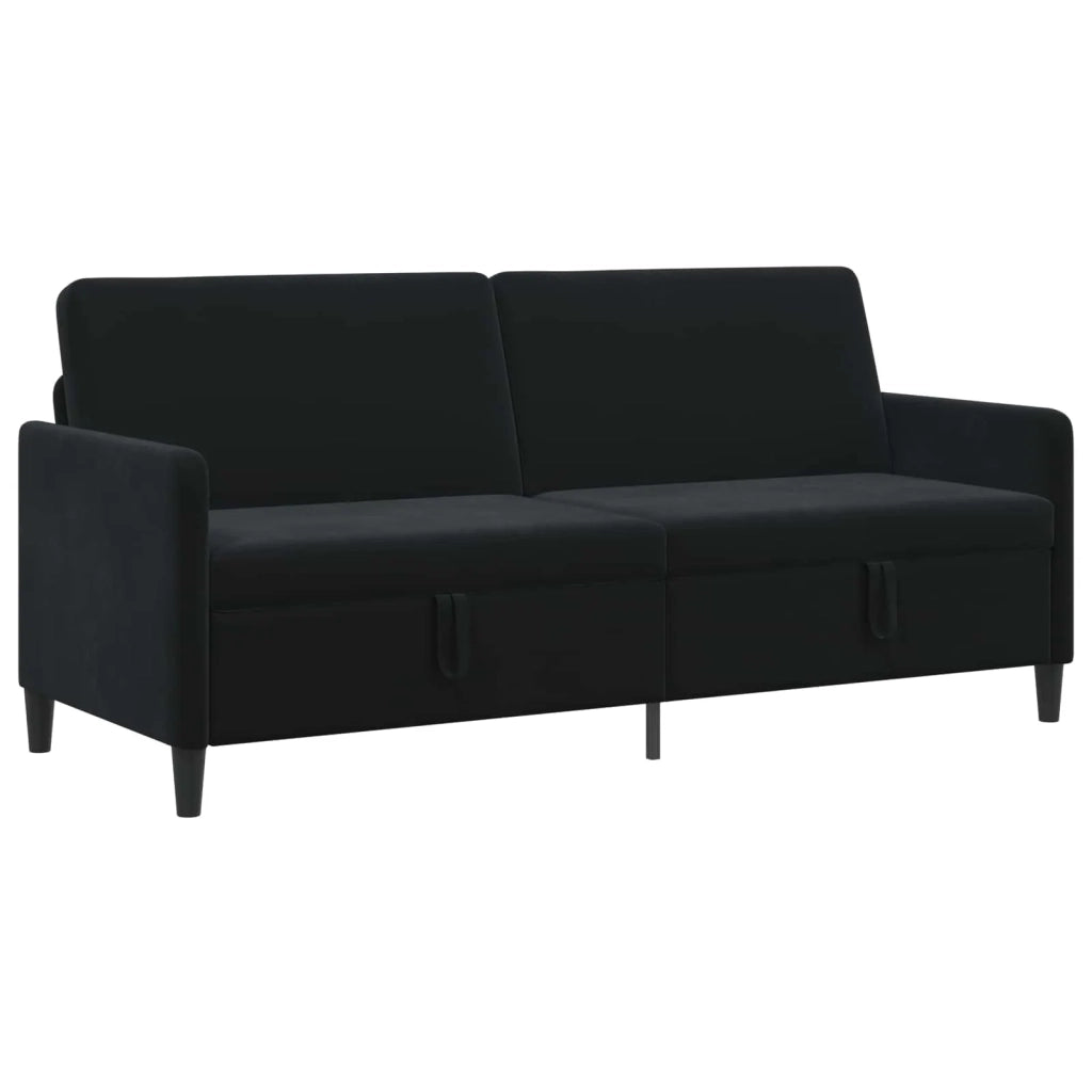 Divano con Storage Nero 192 x 78 x 87 cm Poliestere 42036995
