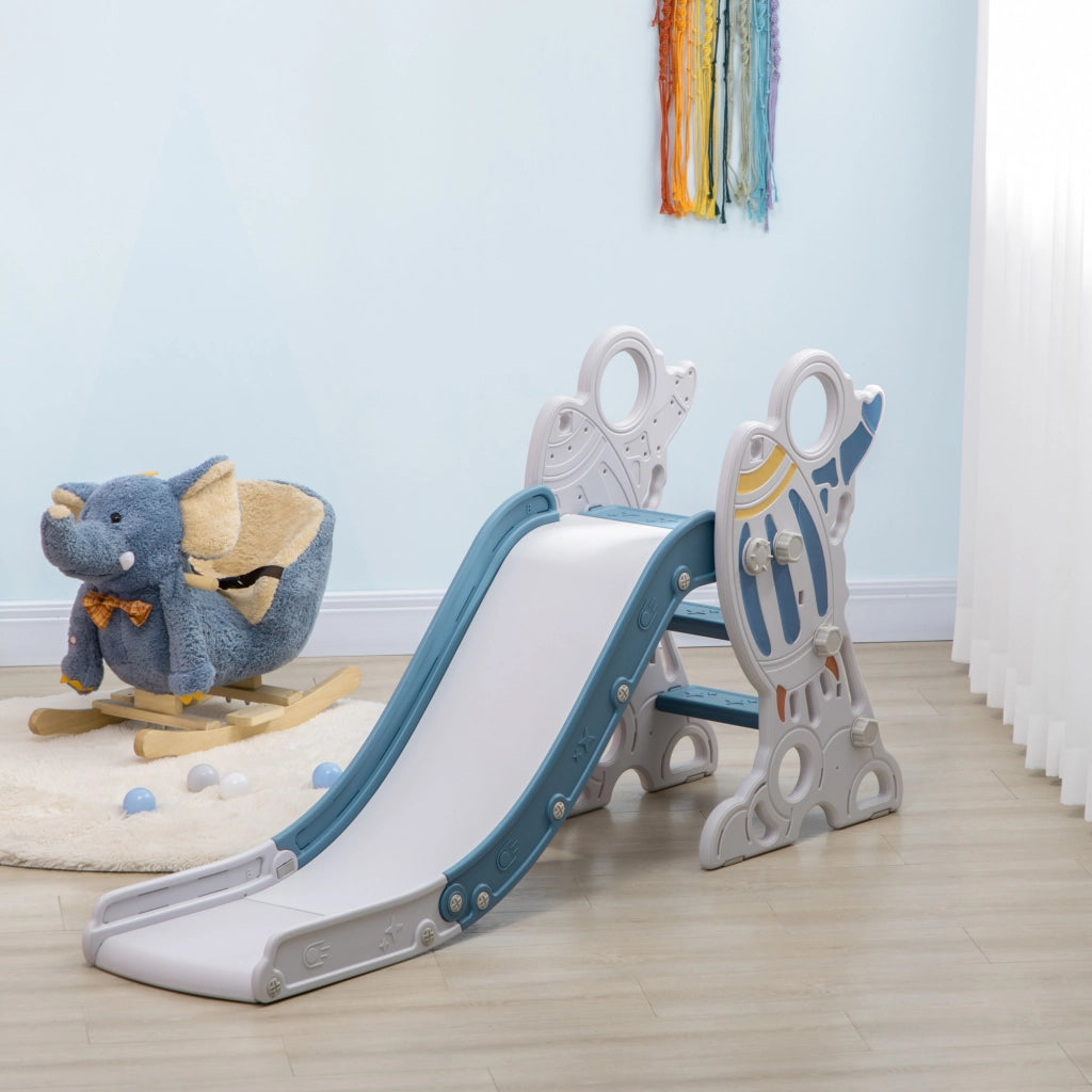 Scivolo per bambini 18-36 mesi ¨C Xylo ¨C 3 gradini antiscivolo grigio 157x46,5x80 cm