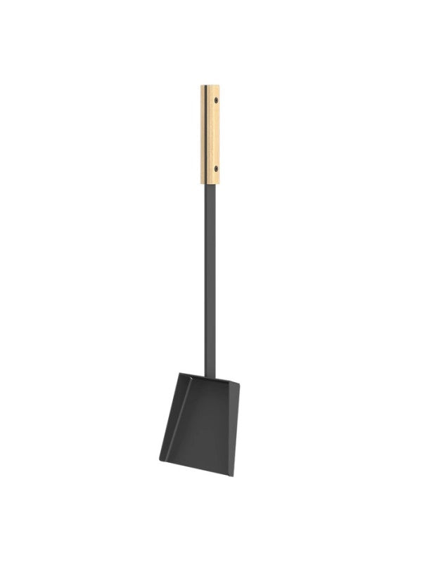 Set attrezzi per camino 3 pezzi in acciaio e legno - Set 3 L