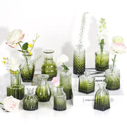 Vaso di vetro a 12 ore, verde scuro