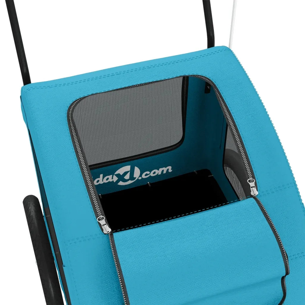Rimorchio da Bici per Animali Blu Oxford e Ferro CFW3999216