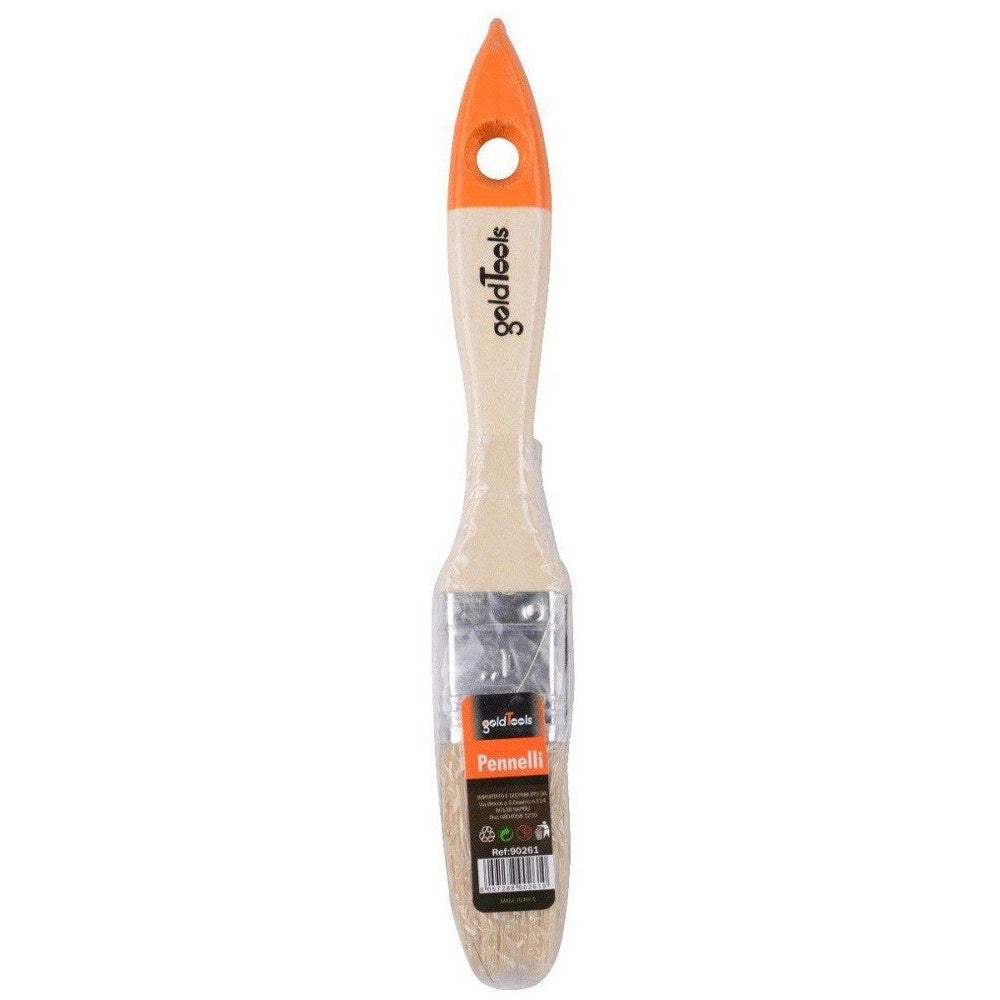 Trade Shop - Pennello Piatto Da 1" 25 Mm Pennellessa Per Pittura Verniciare Dipingere 90261 -