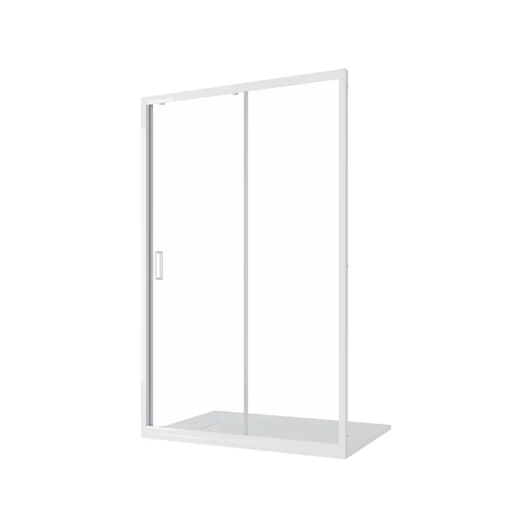 Box Doccia Nicchia 100 cm Apertura Scorrevole Vetro Temperato 4mm trasparente  | Maiorca