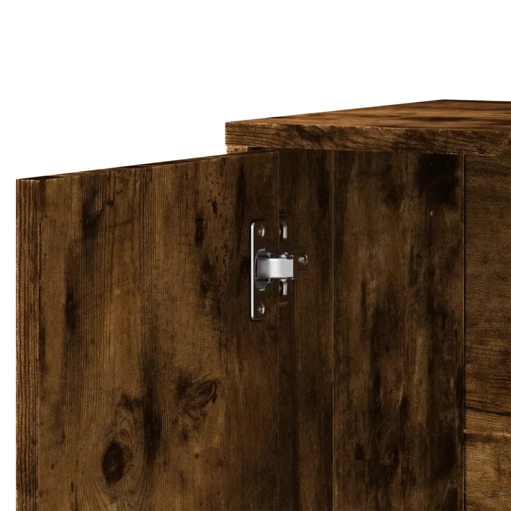 Credenza-Buffet-Armadio da cucina Rovere Fumo 60x31x70 cm in Legno Multistrato 491337