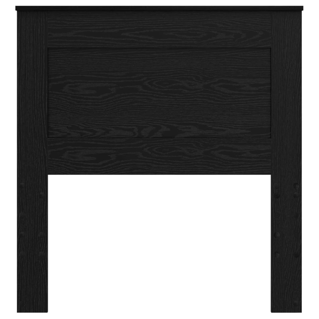 Testiera | Testata con Testiera | Testata Rovere Nero 80 cm Legno multistrato