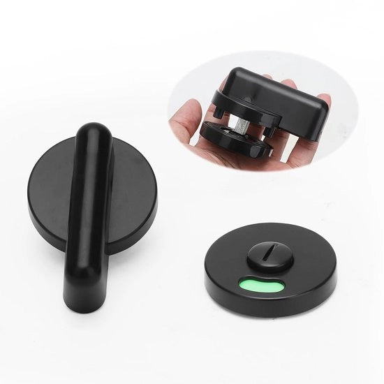 Sostituzione Slot WC - Viso a Slot - Viso a Piastra - Viso a Piastra con Indicatore Bezet/Gratis - Adatto per Piastrine di Diametro 12-18 mm - Slot di Sostituzione per Porta Bagno