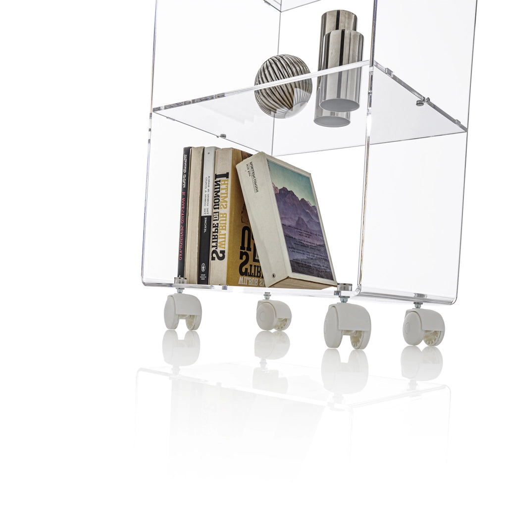 Mobiletto c/ruote THALOS trasparente