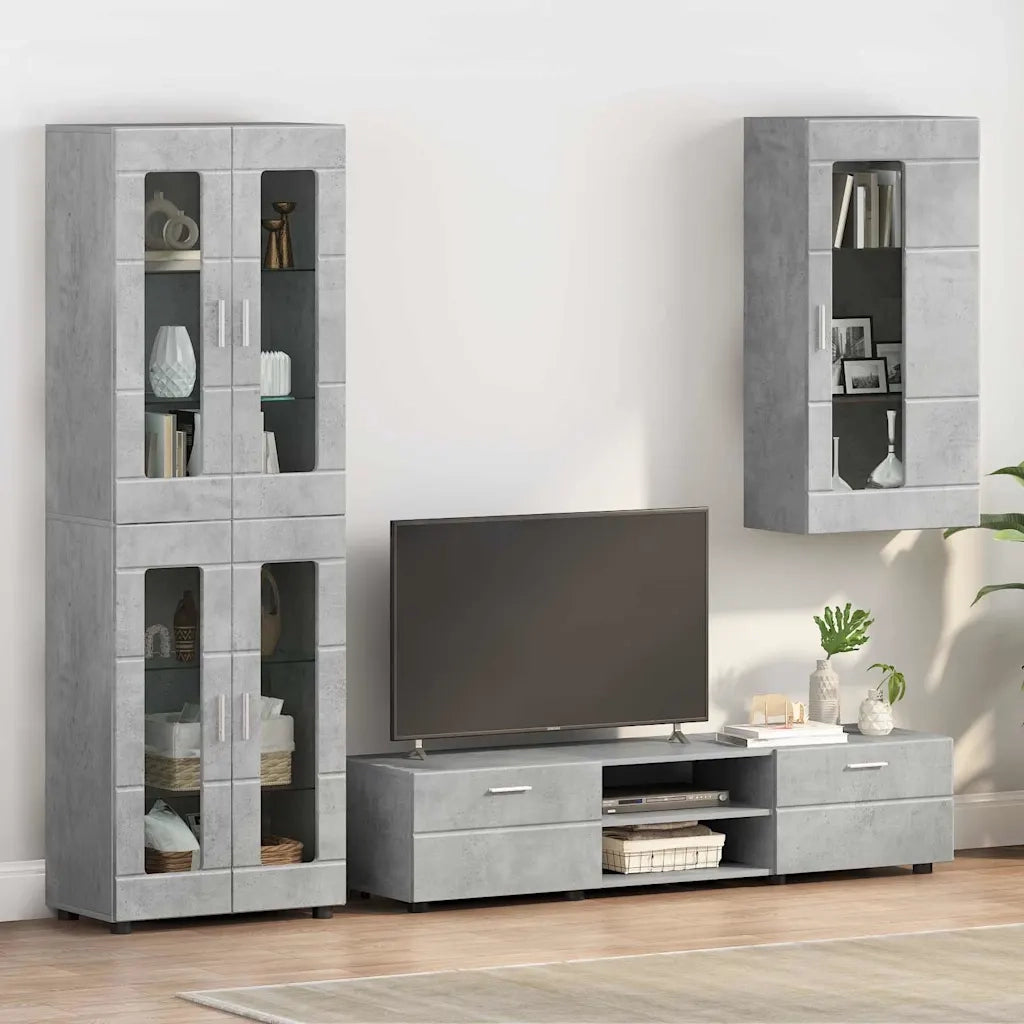 Armadio in Legno Grigio cemento 50 x 29 x 100 cm CFW6326561