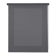 Tenda a Rullo Filtrante, Tenda Avvolgibile Traslucida Liscia Per Finestre e Porte Grigio 80x250 cm