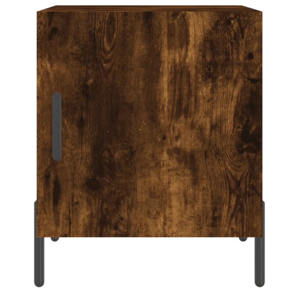 Comodini 2 pz-Set di 2 Tavolino da notte Rovere Fumo 40x40x50 cm in Legno Multistrato 138952