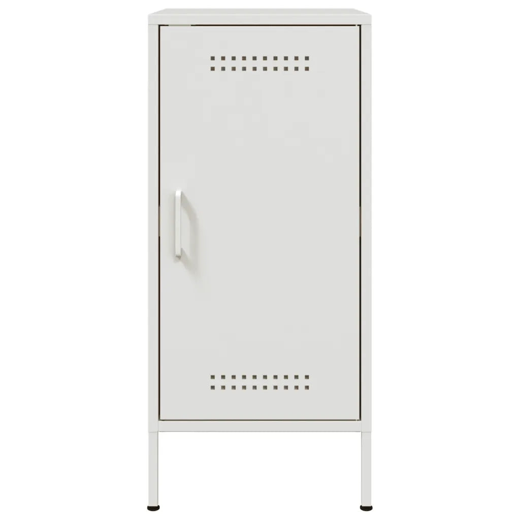Credenze 2 pz Bianche 36x39x79 cm in Acciaio 843023