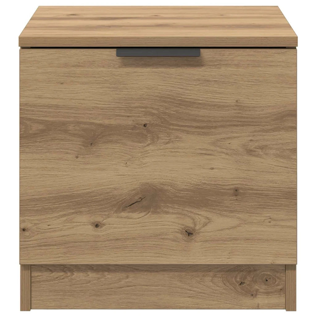 Armadietto per letto 2 pcs Rovere artigianale 40 x 39 x 40cm 880499