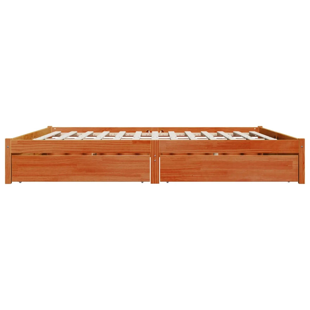 Struttura del letto con cassetto Marrone cerato 180 x 200 cm 3422720