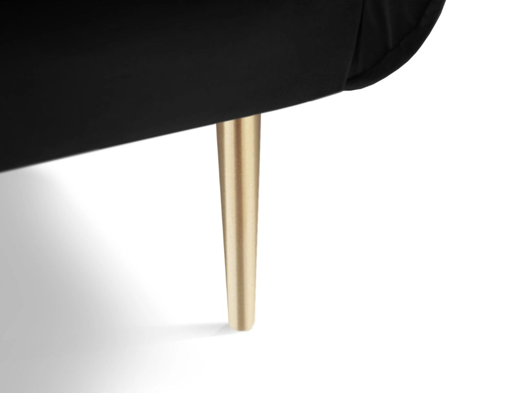 Cosmopolitan Design - Poltrona "Vienna" in velluto nero 