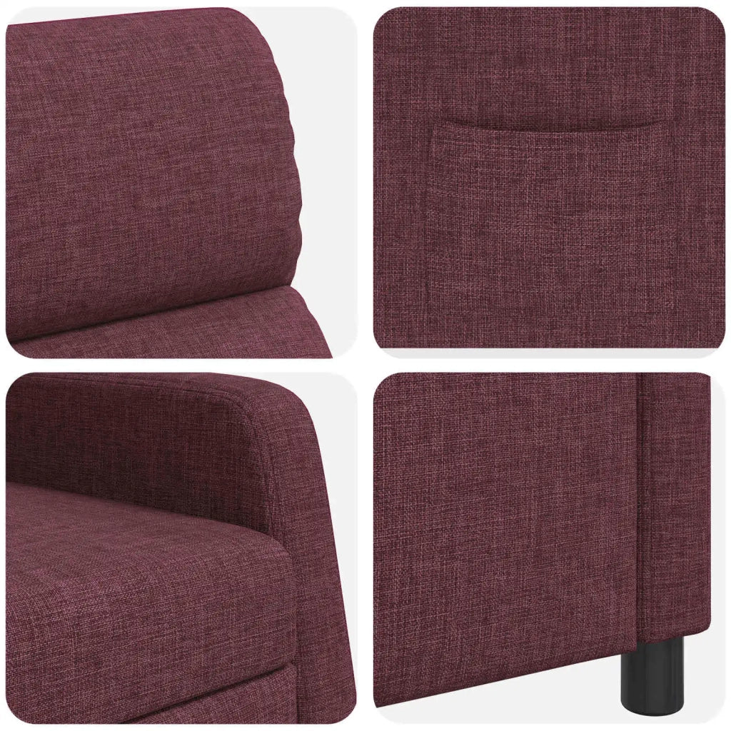 Divano Sedia-Poltrona reclinabile Viola Tessuto 804748