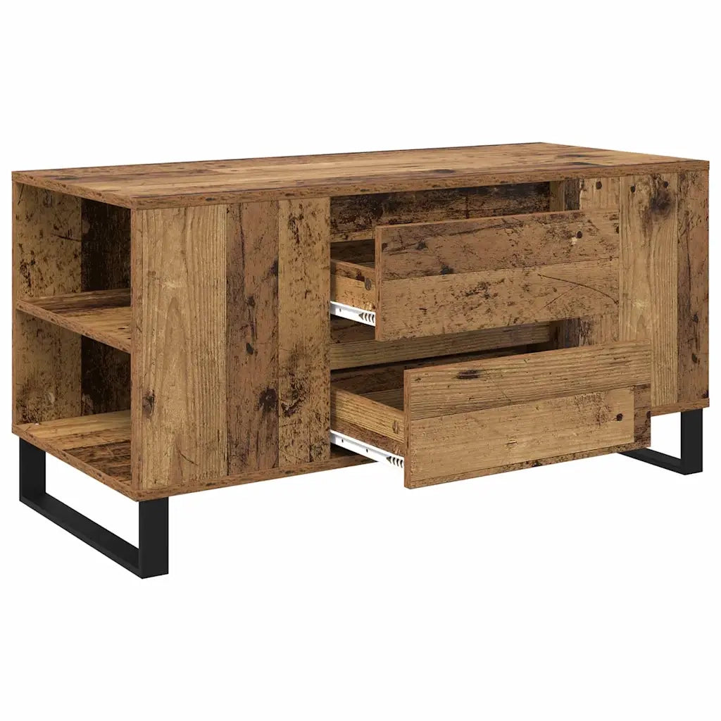 Tavolino da Salotto-Tavolino da soggiorno-Tavolo Legno vecchio 102 x 44,5 x 50 cm 484953