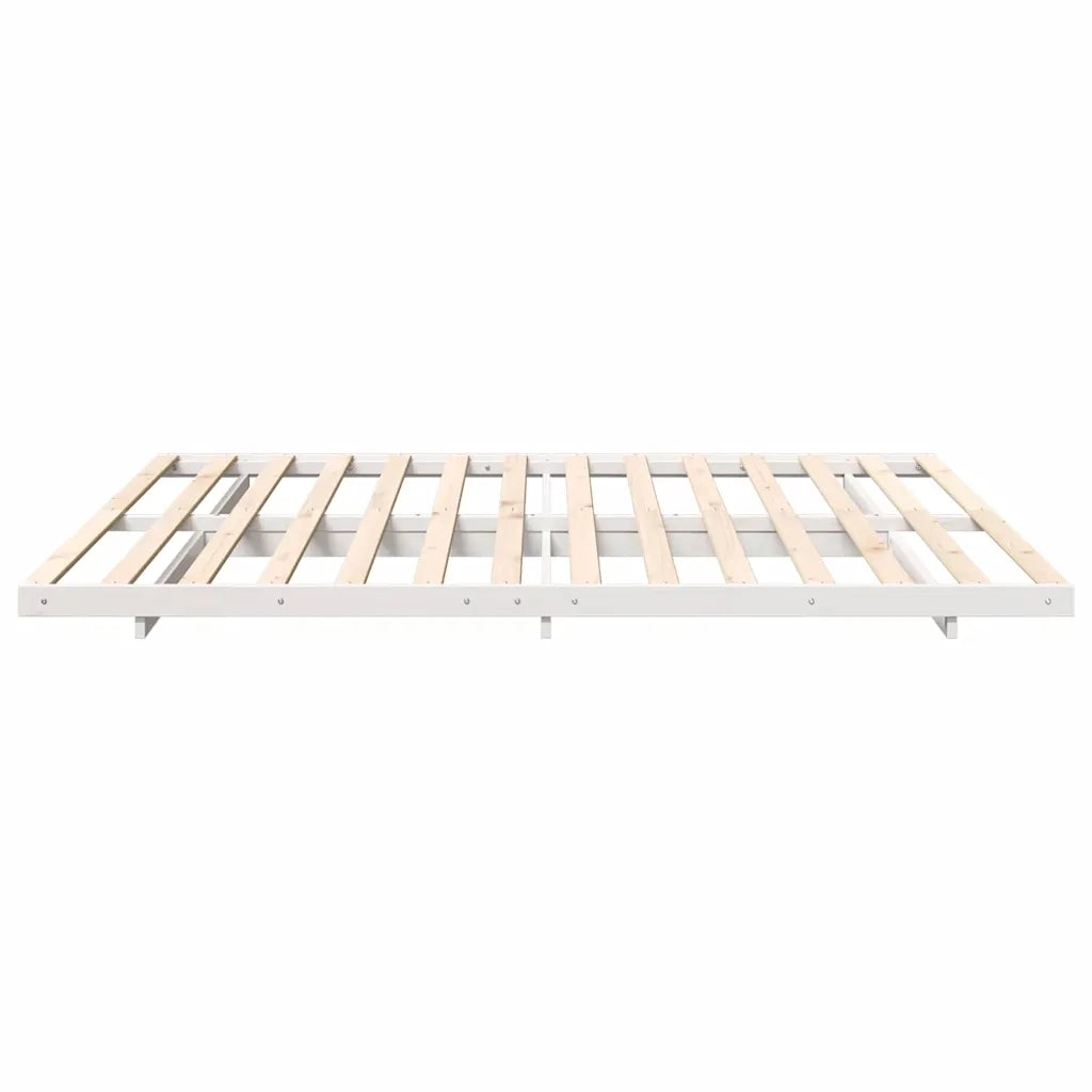 Struttura letto a terra Bianco 200 x 210 cm