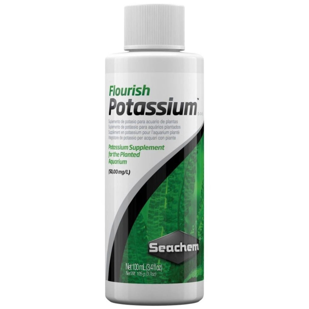 Seachem Flourish Potassium - Integratore di Potassio per Acquari d'acqua Dolce con Piante Formato: 100 ml