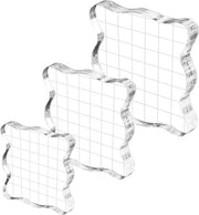 Set di stampi per DIY a tre pezzi con blocchi di acrilico e griglia