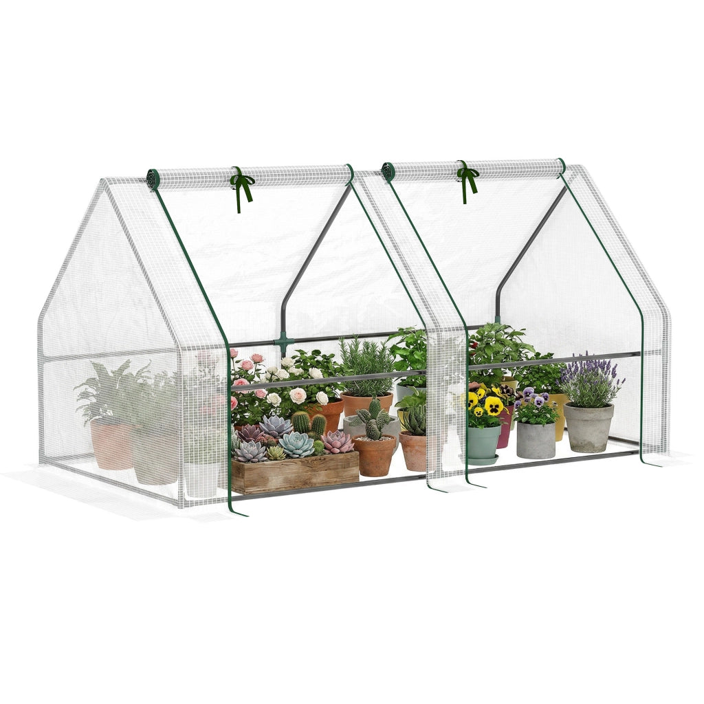 Mini Serra da Giardino ¨C zephmum ¨C Bianco 180x90x90cm