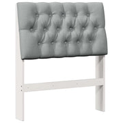 Testiera | Testata imbottita Grigio chiaro 80 cm Pino massello