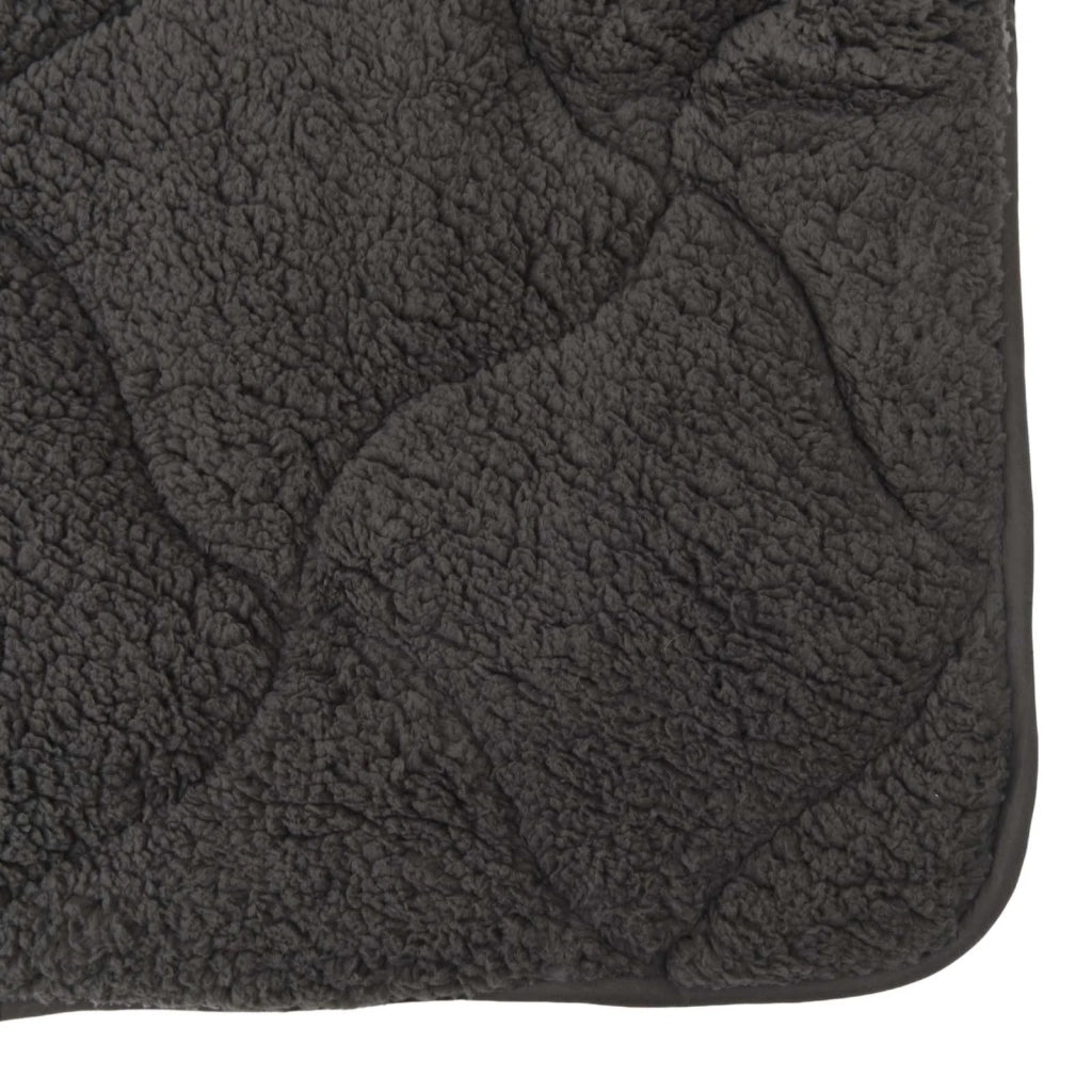 Duvet Estivo Antracite 200 x 220 cm Microfibra e Fleece Teddy 42026165