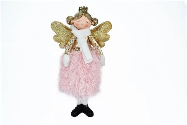 Angelo Decorativo Natalizio in Stoffa 34 cm
