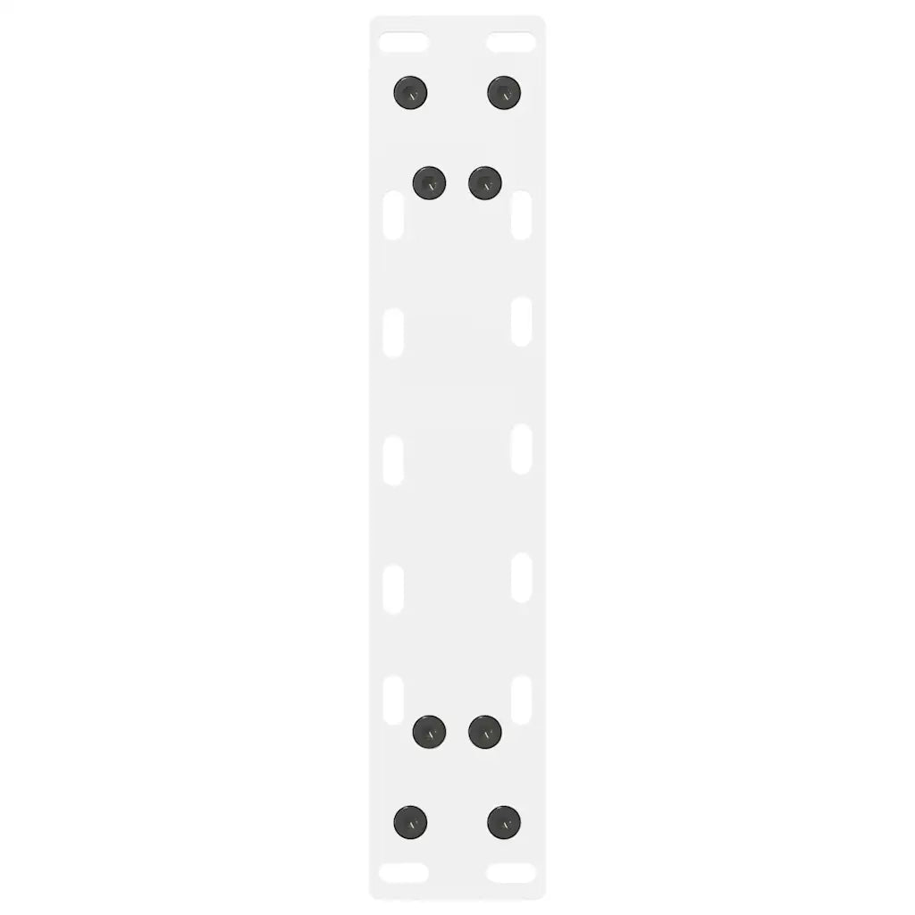 Gambe per Tavolino da Caff¨¨ Bianche 2 pz | Piede del tavolo 30x(30-31) cm Acciaio