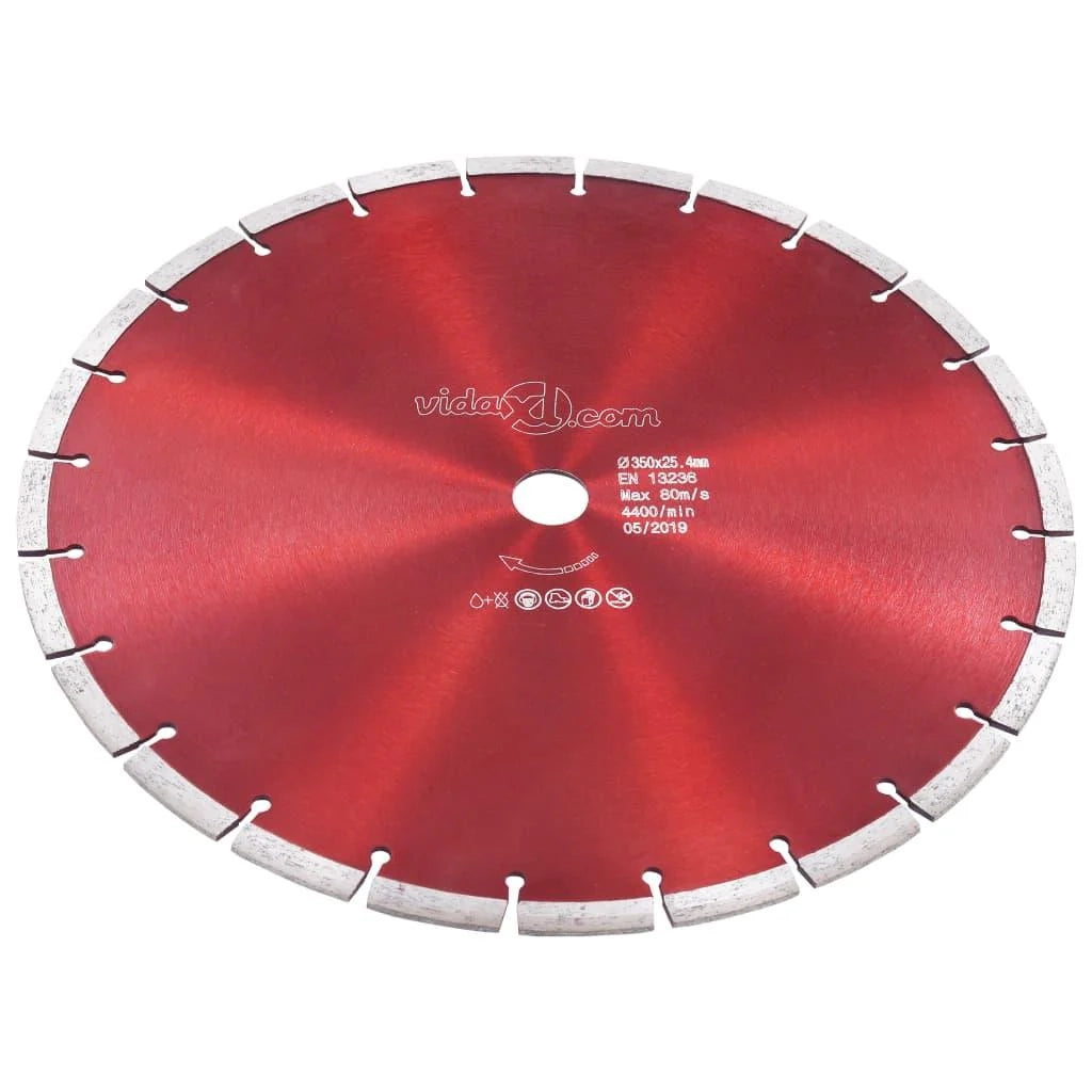 Disco da taglio diamantato lama per sega materiali in calcestruzzo disco per smerigliatrice macchina per smerigliatrice sega da tavolo acciaio resistente 350 mm 02_0003715