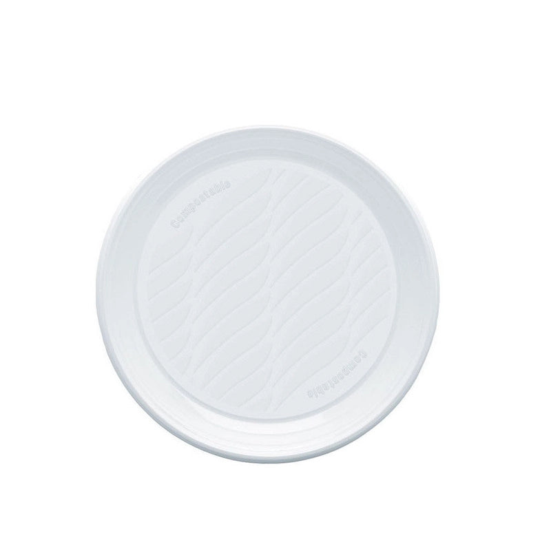 Piatto Dessert Bianco Pz 20 Natural Bibo